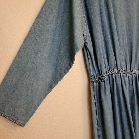 VTG COLDWATER CREEK Longsleeve Crewneck A line Maxi Dress - Picture 4 of 7